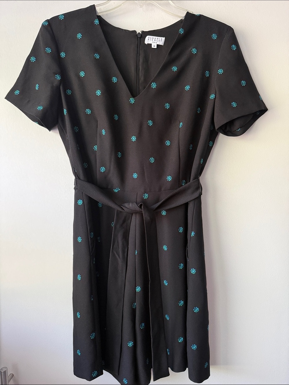 Claudie Pierlot Jericho Embroidered Jumpsuit 38 6